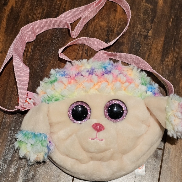 3/$25 🏷 TY Rainbow Poodle Purse - Picture 2 of 2